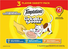 Load image into Gallery viewer, Variety Pack Lickable Cat Treats - Creamy Spoon Sizes - 10 Grams Each, 72 Count