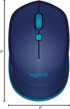 Load image into Gallery viewer, Travel-Friendly Blue Bluetooth Mouse - Optical Performance with Wireless Freedom