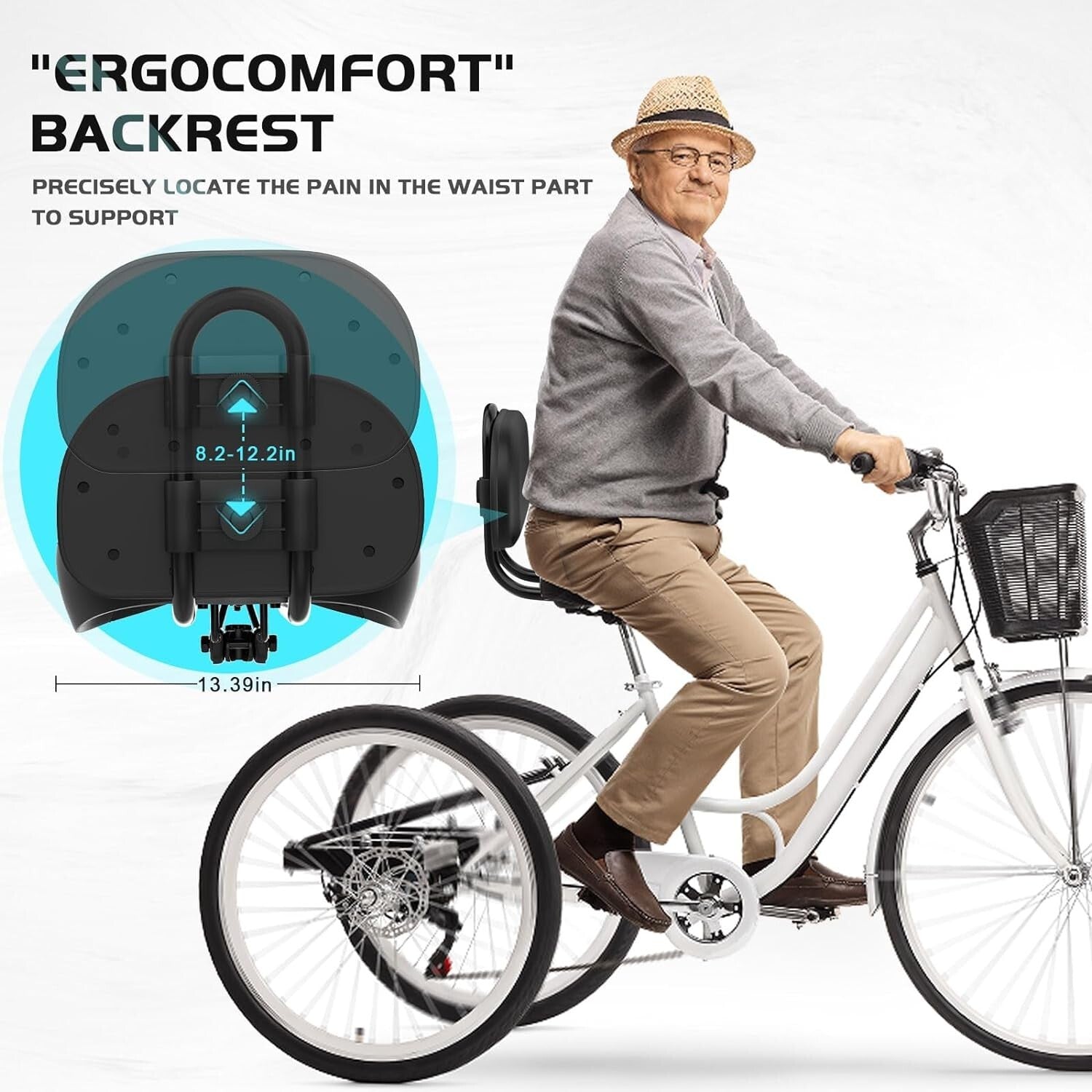 Ergonomic Oversized Bicycle Saddle with Memory Foam - Easy 2-Minute Installation