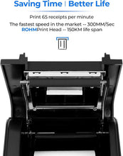 Load image into Gallery viewer, Compact POS Receipt Printer P068 - Fast Printing with Thermal Paper Included