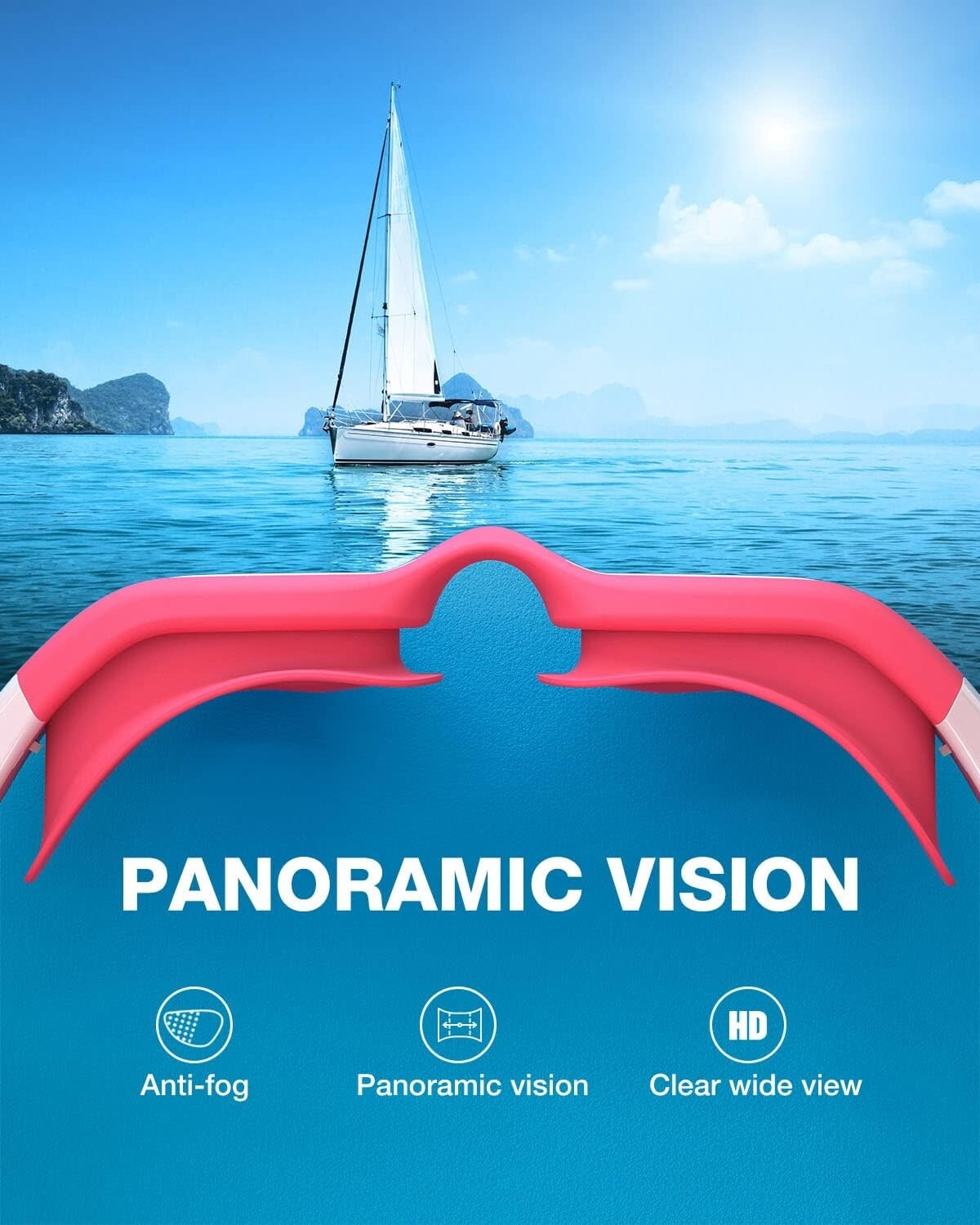 2 Pack Kids Swim Goggles with Enhanced UV & Anti-Fog Vision - Fun Styles Inside