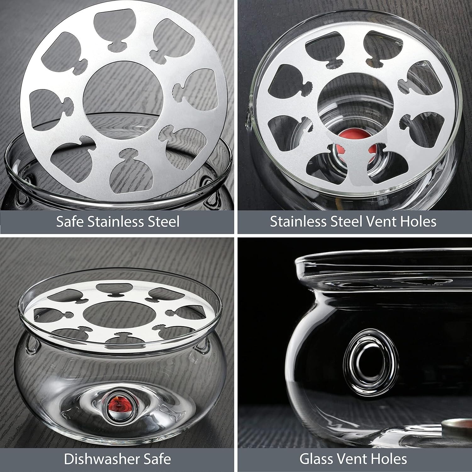 Durable Dishwasher Safe Glass Teapot with Infuser - Ideal Gift for Tea Lovers