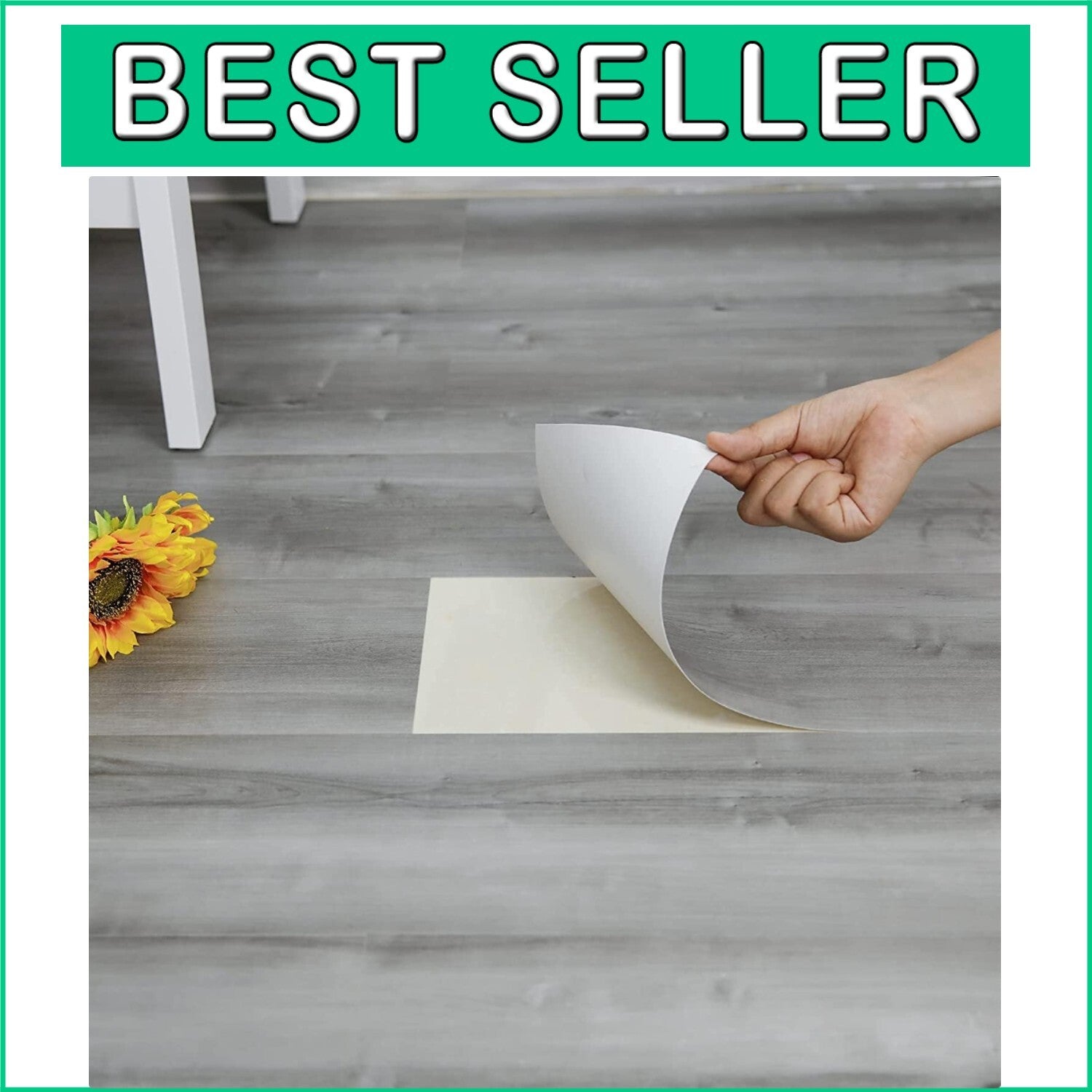 Elevate Your Space with Peel & Stick Vinyl Floor Tiles - 60 Sq.Ft Grey Wood