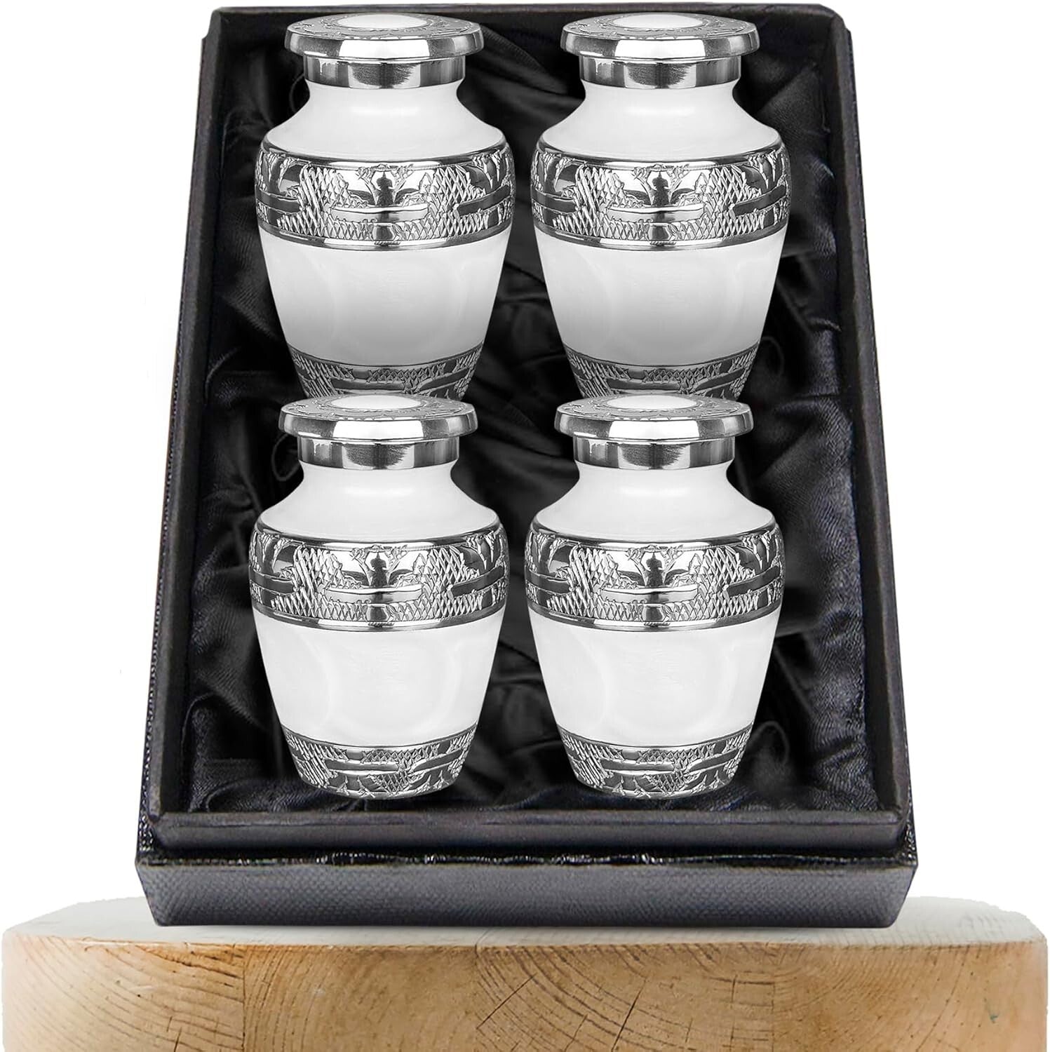 Brass Keepsake Urns with Silver Lining - Perfect for Honoring Your Loved Ones