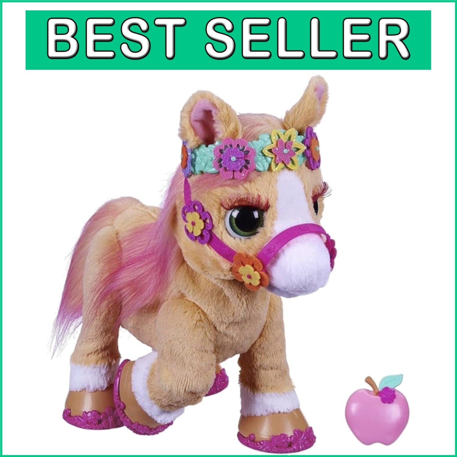 Cinnamon Interactive Pony Toy – 14-Inch Plush with 80+ Sounds & 26 Accessories