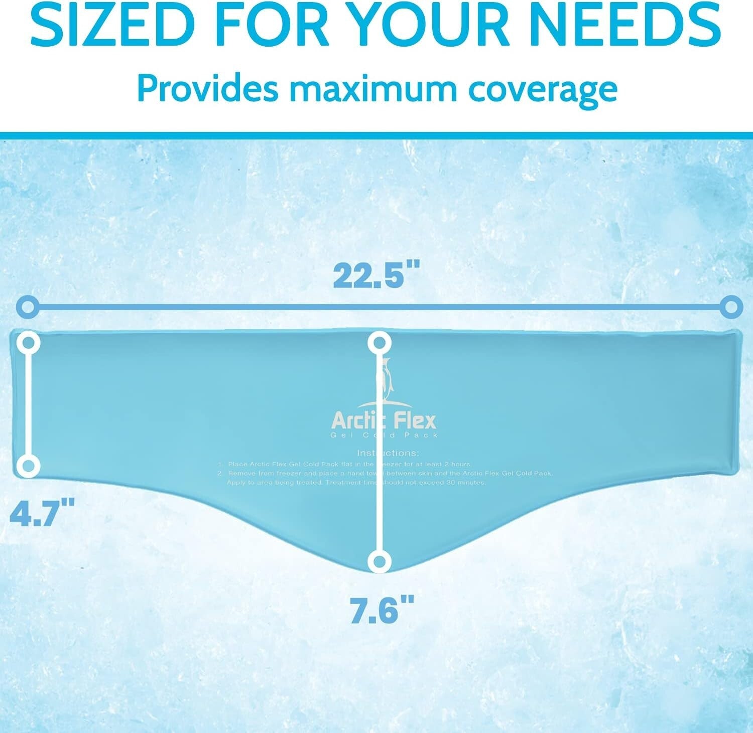 Flexible Reusable Neck Ice Pack - Cold Therapy Wrap for Headaches & Injuries