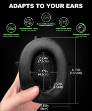 Load image into Gallery viewer, Noise Cancelling Bluetooth 5.4 Hearing Earmuffs with FM Radio &amp; 48H Playback