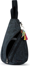 Load image into Gallery viewer, Black Tonal Eco Twill Backpack with Adjustable Strap – Fashion Meets Function