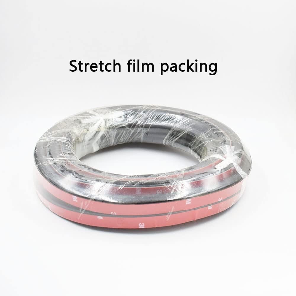 33FT EPDM Rubber D-Shaped Weather Stripping - Noise Insulation for Cars & Trucks
