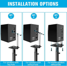 Load image into Gallery viewer, Premium Speaker Stands for Vizio, JBL &amp; More - Adjustable &amp; Cable Concealment