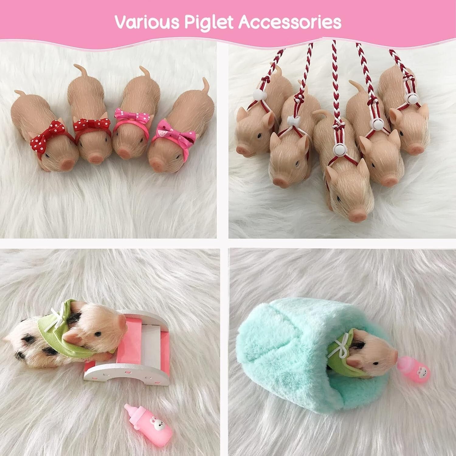 Adorable 5 Inch Realistic Silicone Piglet with Gift Box - Perfect for Kids