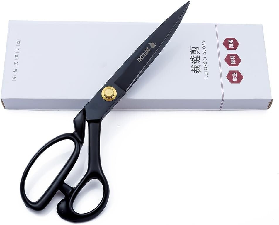 Precision 11-Inch Tailor Scissors - High-Carbon Steel Shears with Ergonomic Grip