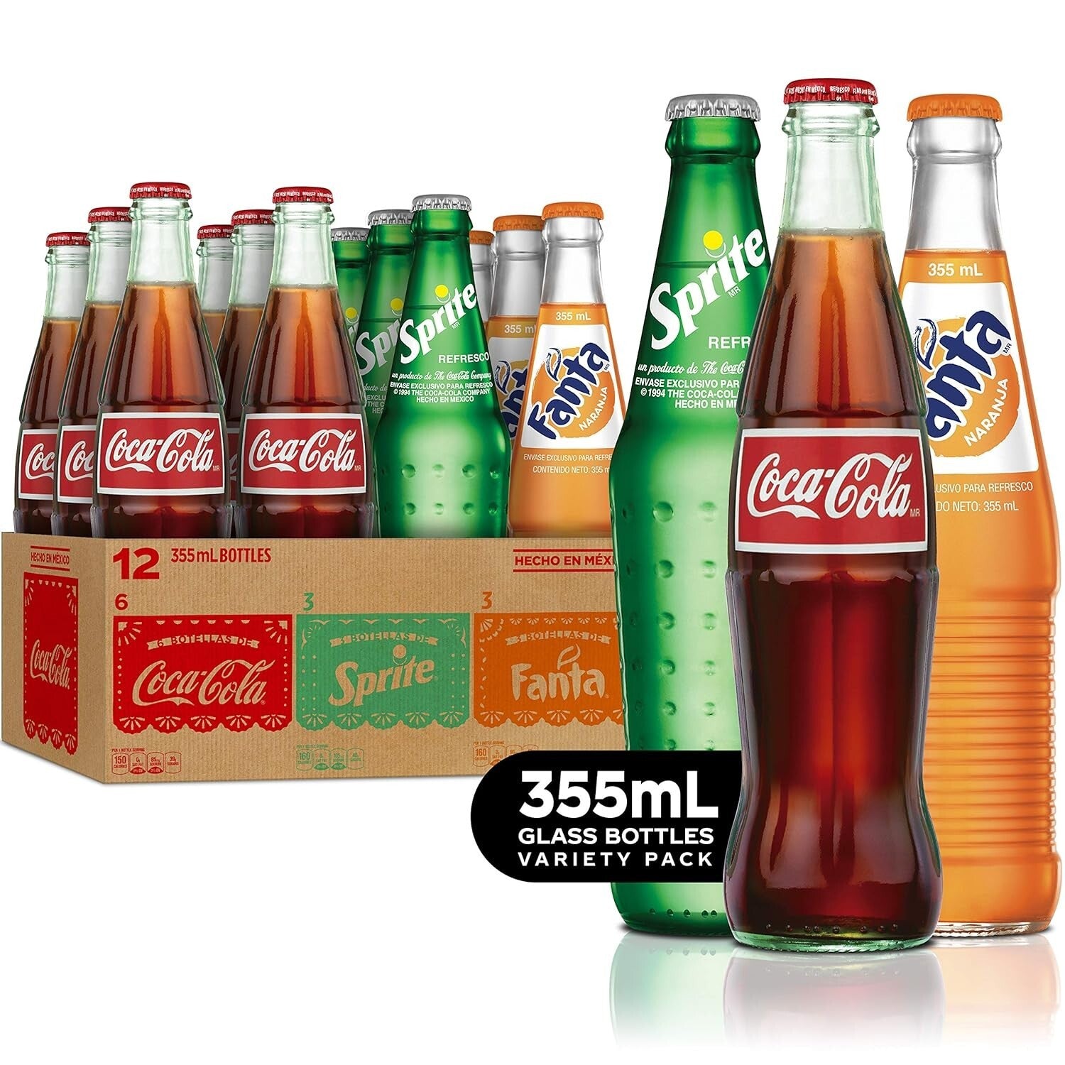 Crisp & Delicious Mexican Coke Fiesta Pack - 12 Glass Bottles for Every Occasion