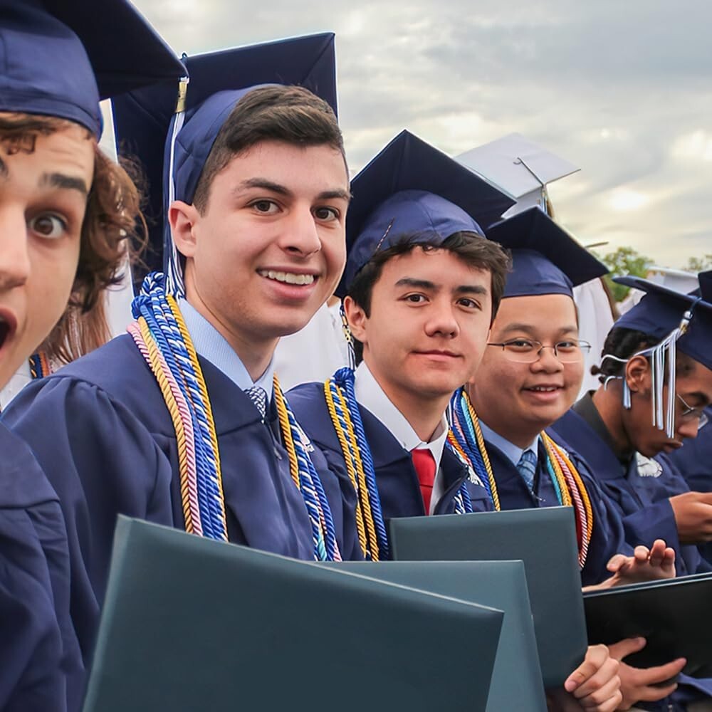 67” Sky Blue & White Graduation Honor Cords (20pcs) - Essential for Graduates