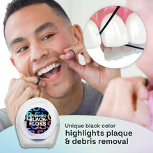 Load image into Gallery viewer, Black Floss: Expanding Mint Dental Floss for Superior Plaque Removal - 275 Yards