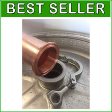 Load image into Gallery viewer, Versatile 2" Copper Tri Clamp Beer Keg Adapter with High-Temperature Silicone