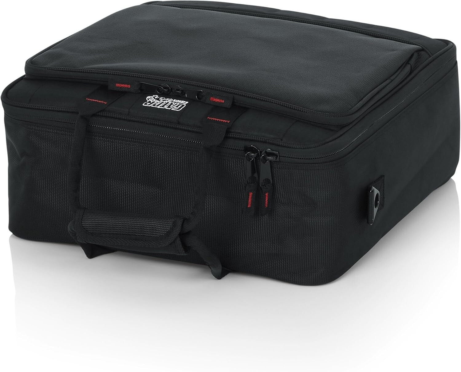 Lightweight Nylon Mixer Equipment Bag with Dual-Layer Padding - 15.5x15x5.5