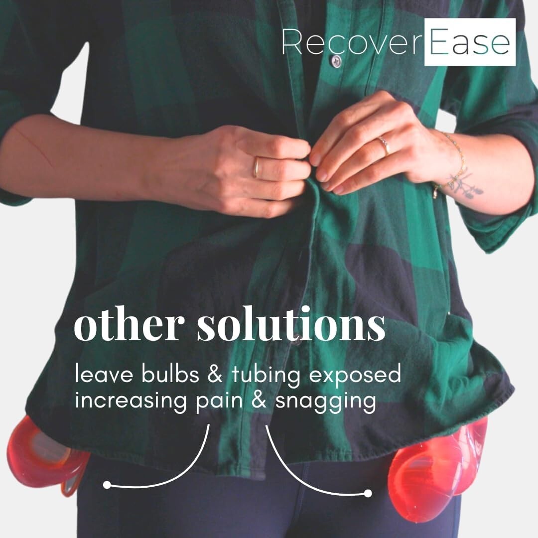 Day & Night Mastectomy Drain Holder for Enhanced Comfort - Adjustable Sizes