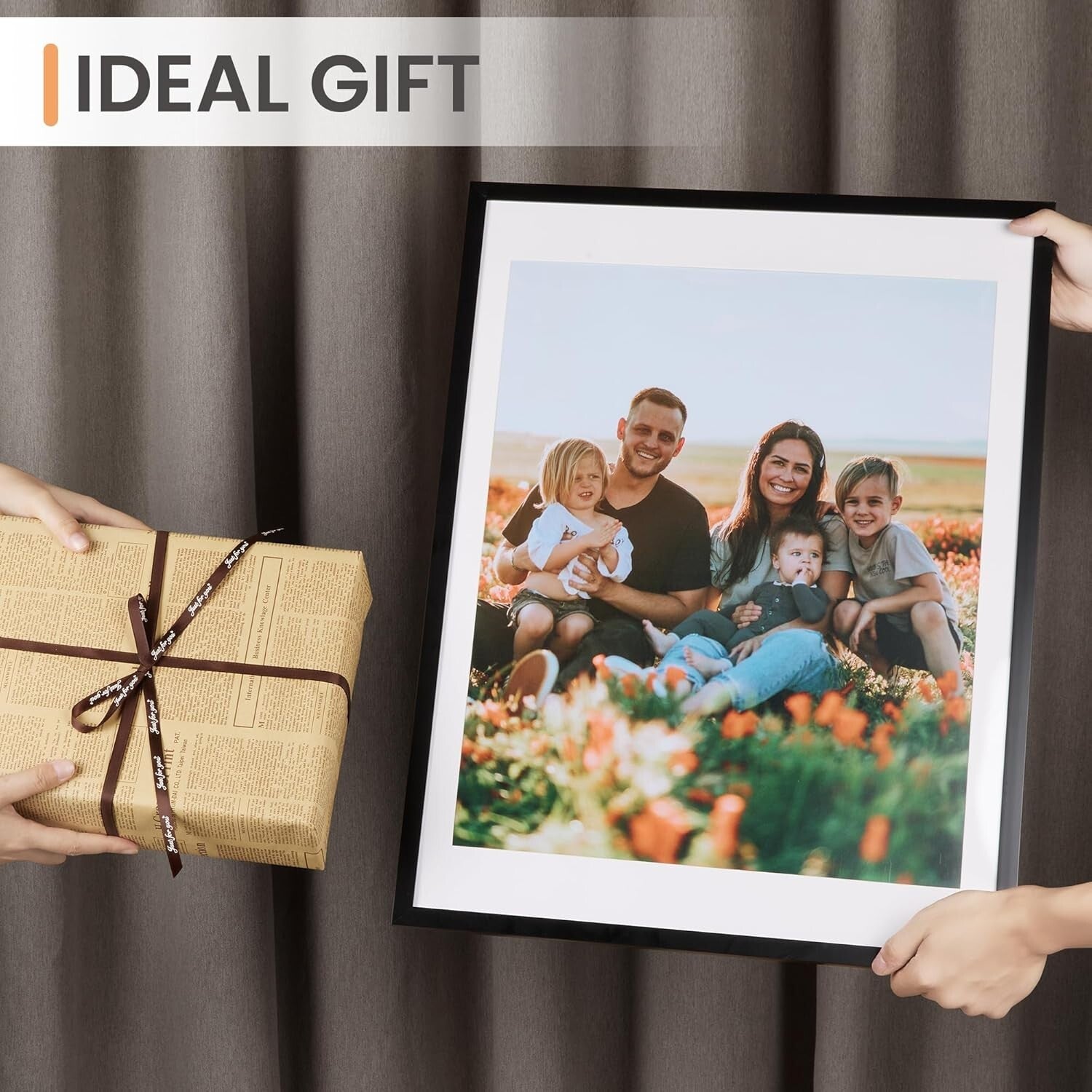 Elegant 18x24 Picture Frame Set of 5 - Ideal for Family Wall Displays