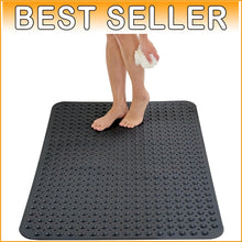 Load image into Gallery viewer, Premium 47x32 Non-Slip Bath Mat with Secure Suction Grip &amp; Drainage Holes