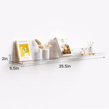 Load image into Gallery viewer, Invisible Wall Shelves for Kids &amp; Adults - 35.5x5.5 Floating Storage Solution