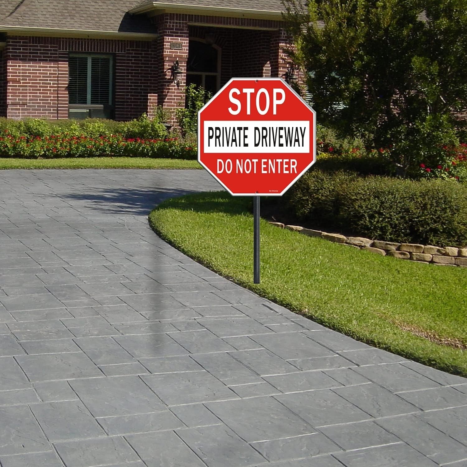 Large 18" Private Driveway Do Not Enter Sign - Durable & Weather Resistant