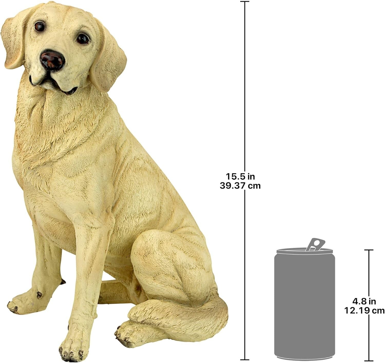 Charming Hand-Painted Golden Retriever Dog Figurine - Perfect Gift & Decor