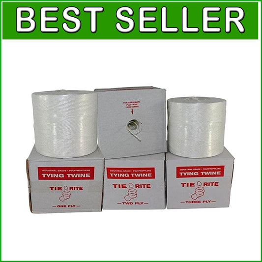 156 lb Polypropylene Tying Twine - Durable Bundling Twine 6300 Ft in White