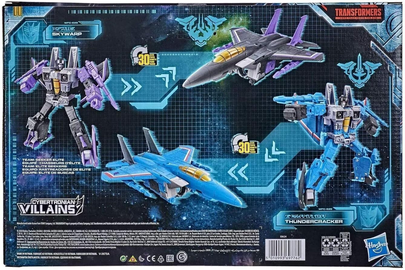 Build Your Seeker Army: Earthrise Skywarp & Thundercracker Transforming Figures