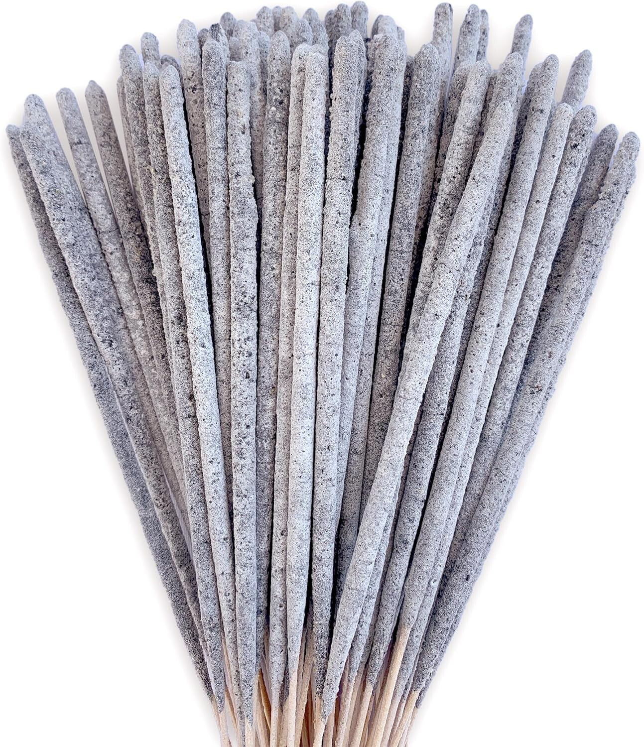 Artisan-Made White Copal Incense Sticks for Meditation - 80 Sticks, 12"