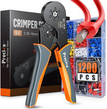 Load image into Gallery viewer, Professional Hexagonal Ferrule Crimping Pliers Kit - 28-5 AWG with Connectors