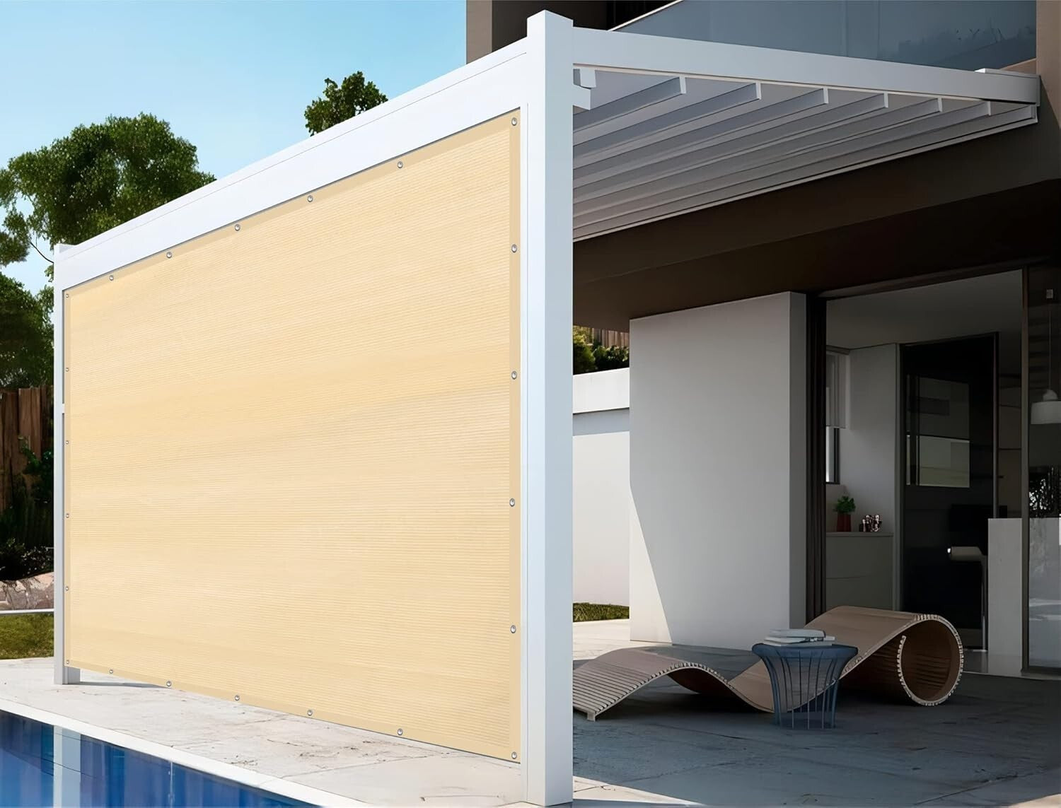 Easy-to-Install 6'x10' Shade Cloth with Grommets – Perfect for Weddings & Events