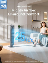 Load image into Gallery viewer, Quiet 90° Oscillating Tower Fan with Touch &amp; Remote Control - Ideal for Bedrooms
