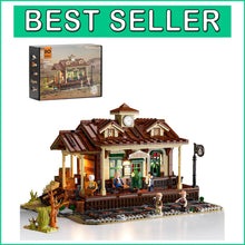 Load image into Gallery viewer, Interactive 1975 Pcs Wild West Train Station with 5 Unique Characters &amp; Details