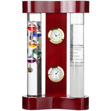 Load image into Gallery viewer, Indoor Weather Station with Galileo Thermometer, Storm Glass &amp; Precision Clock
