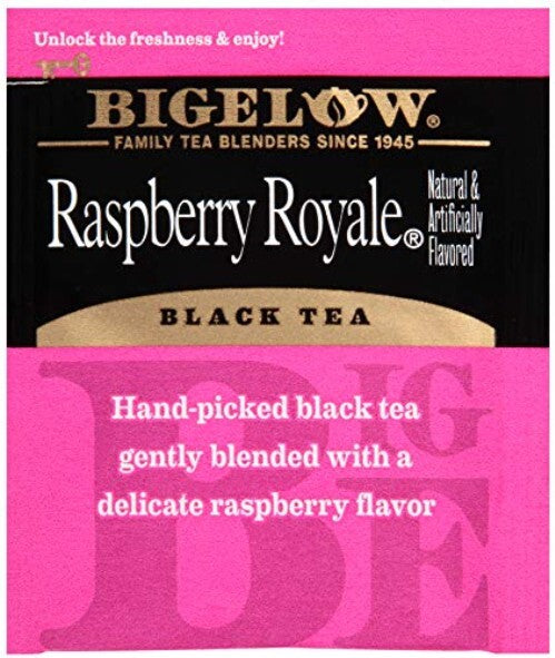 All-Natural Raspberry Royale Tea Bags - 28-Count, 6-Pack - Health-Promoting