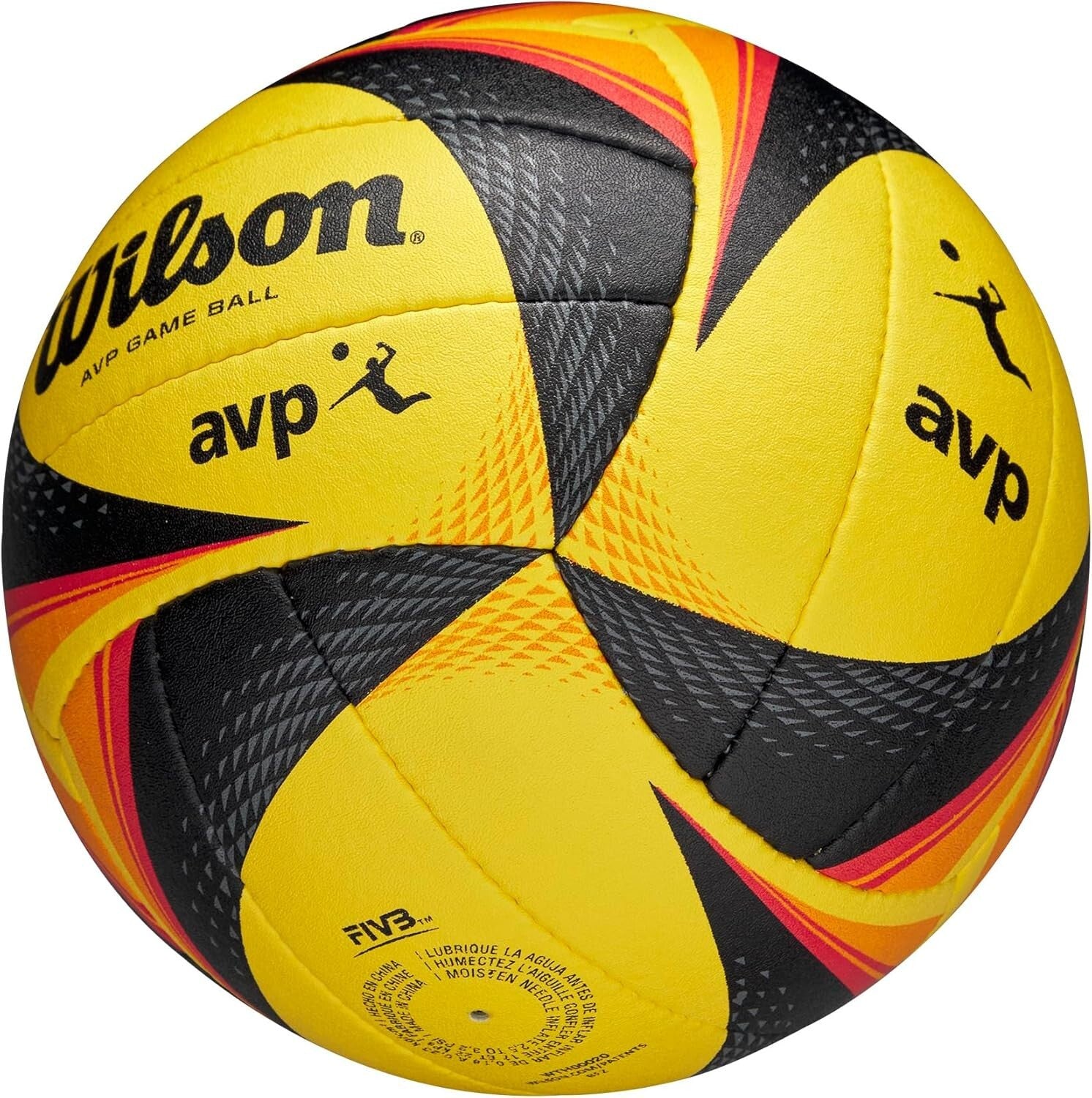 Lightweight AVP Game Volleyball - Official Yellow/Black for Competitive Play