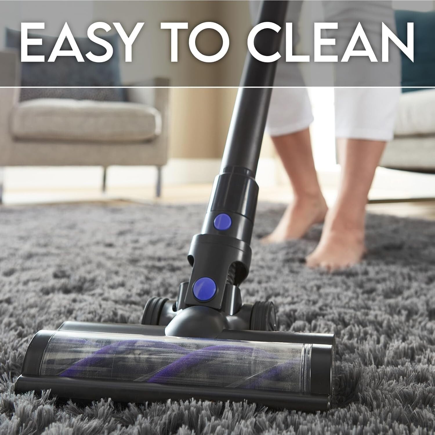 High-Pile 8' X 10' Soft Grey Shag Rug - Perfect for Living Room & Nursery