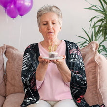 Load image into Gallery viewer, Charming 90th Birthday Throw Blanket - Rose Color, Ideal Keepsake for Her