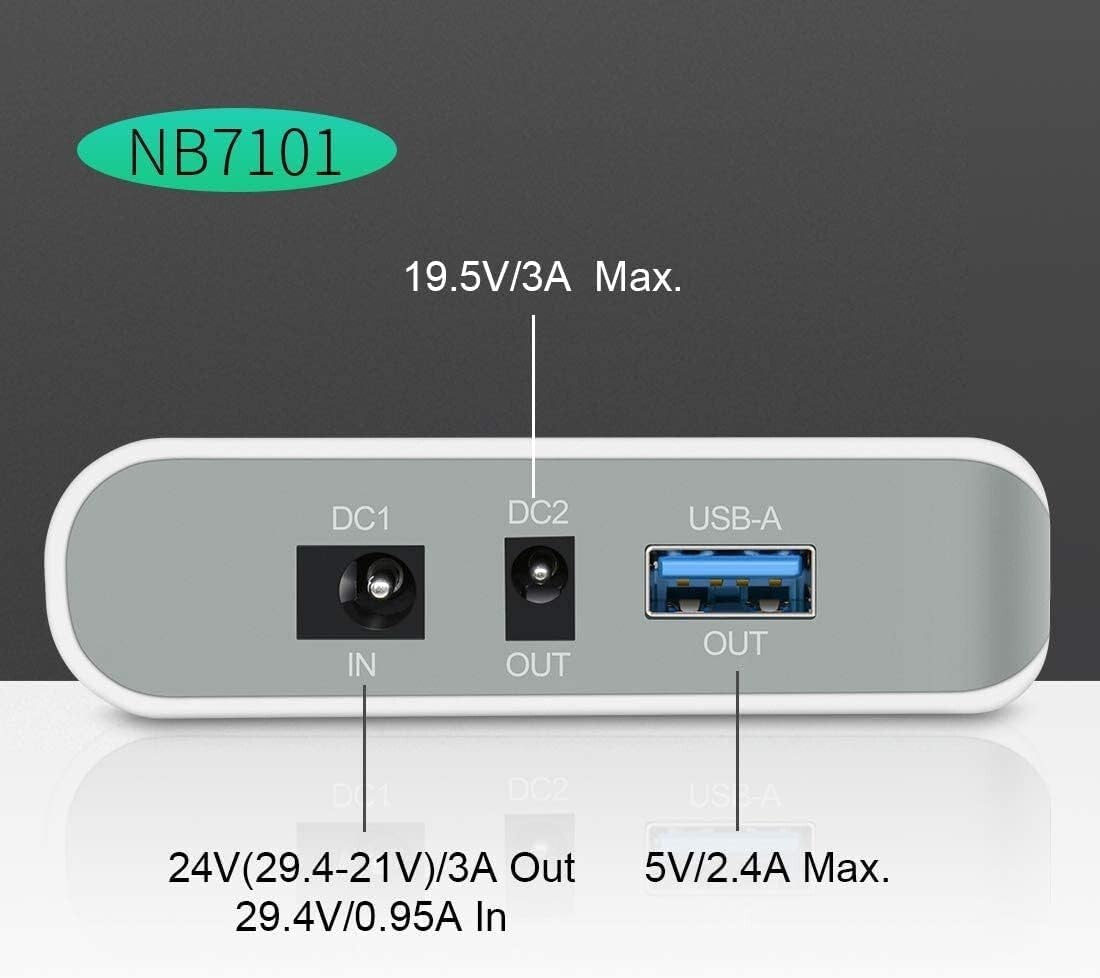 Lightweight 17500mAh Lithium-Ion Battery Pack with LED Indicator - Travel Ready