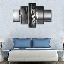 Load image into Gallery viewer, Cinematic 5 Piece Wall Art Set - Glossy Vintage Film Canvas for Home Theaters