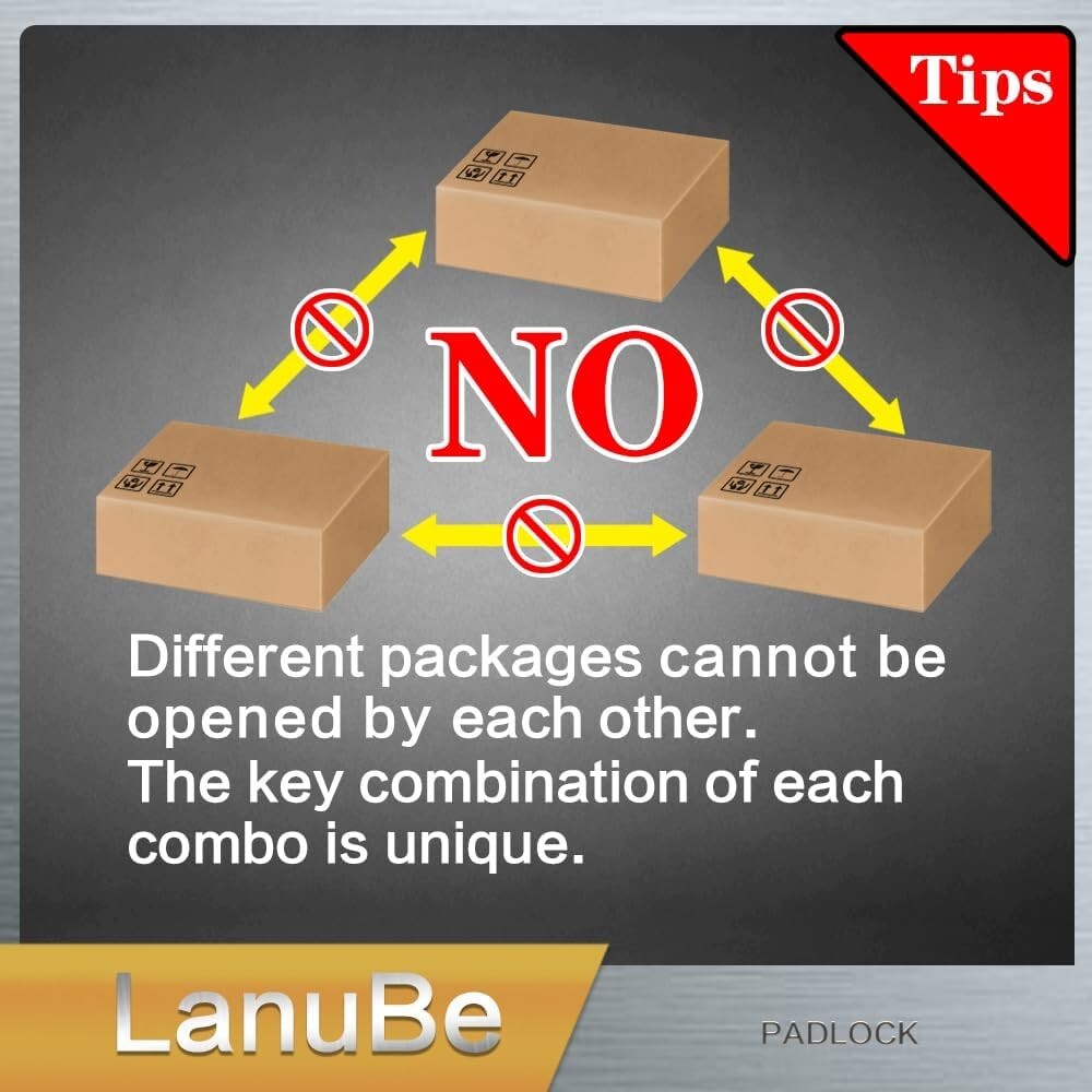 Shackleless Keyed Alike Padlocks - 120 Pack with Brass Cylinder & Long Shackle