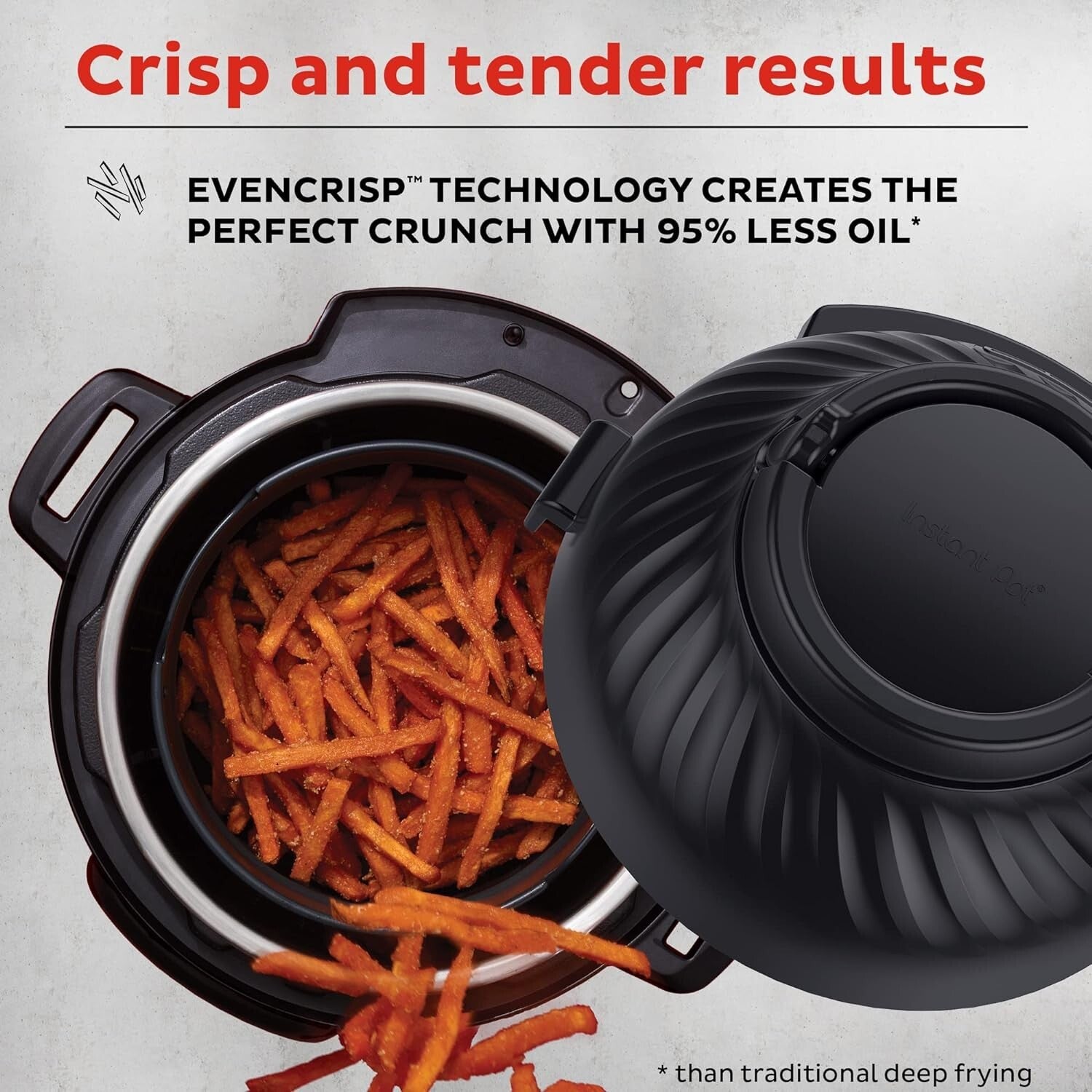 All-in-One 8 Quart Air Fryer & Pressure Cooker Combo - Pro Crisp Technology