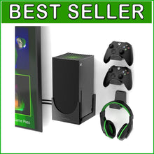Load image into Gallery viewer, Secure Wall Mount for Xbox Series X with 3 Controller Holders &amp; Cable Manager