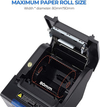 Load image into Gallery viewer, Compact POS Receipt Printer P068 - Fast Printing with Thermal Paper Included