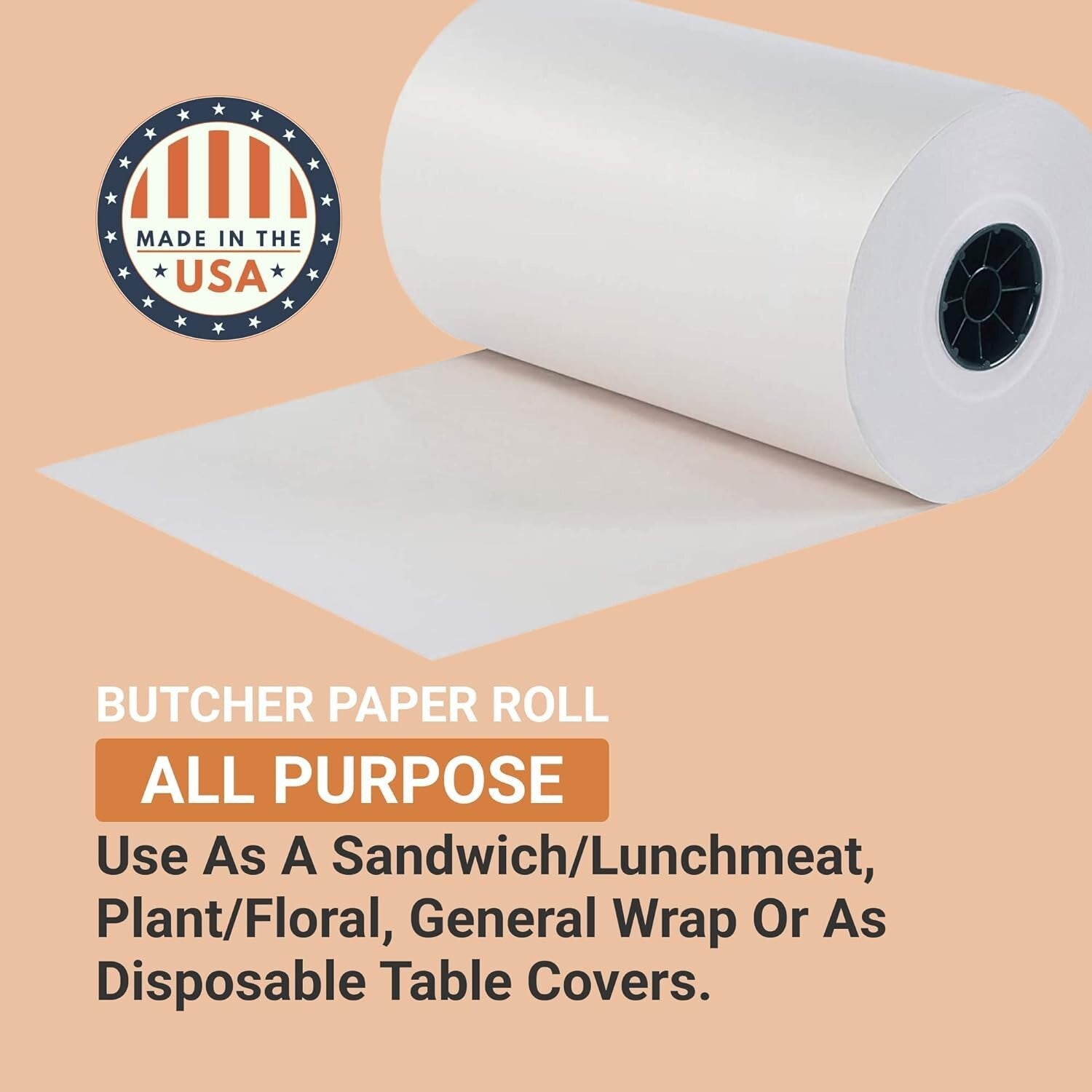 18" x 1,000 ft Butcher Paper Roll - Versatile Food and Floral Wrapping Solution