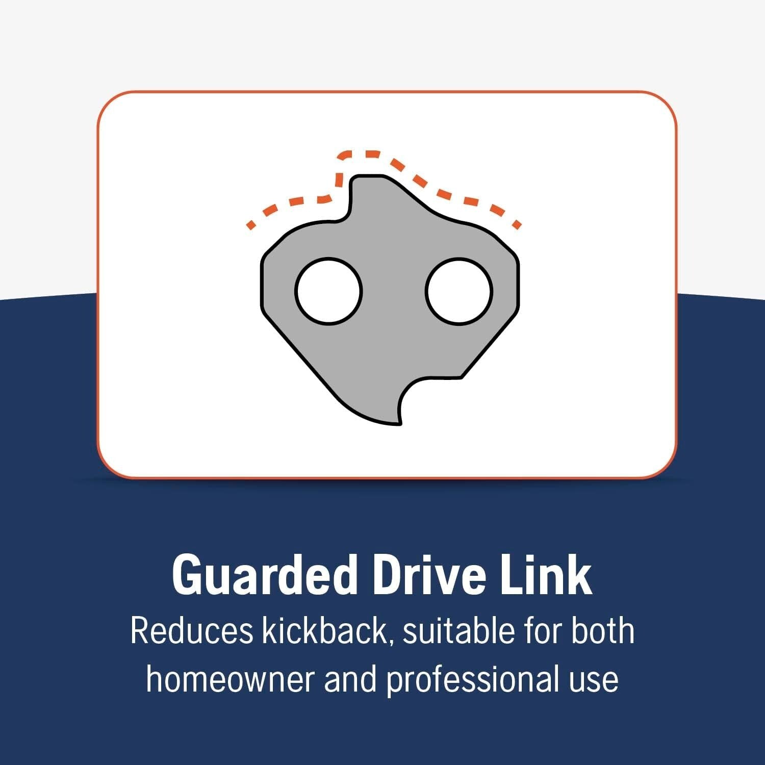 16 Inch Chainsaw Chain - X-Cut SP33G, Low Kickback, Perfect for Arborists - 2pk