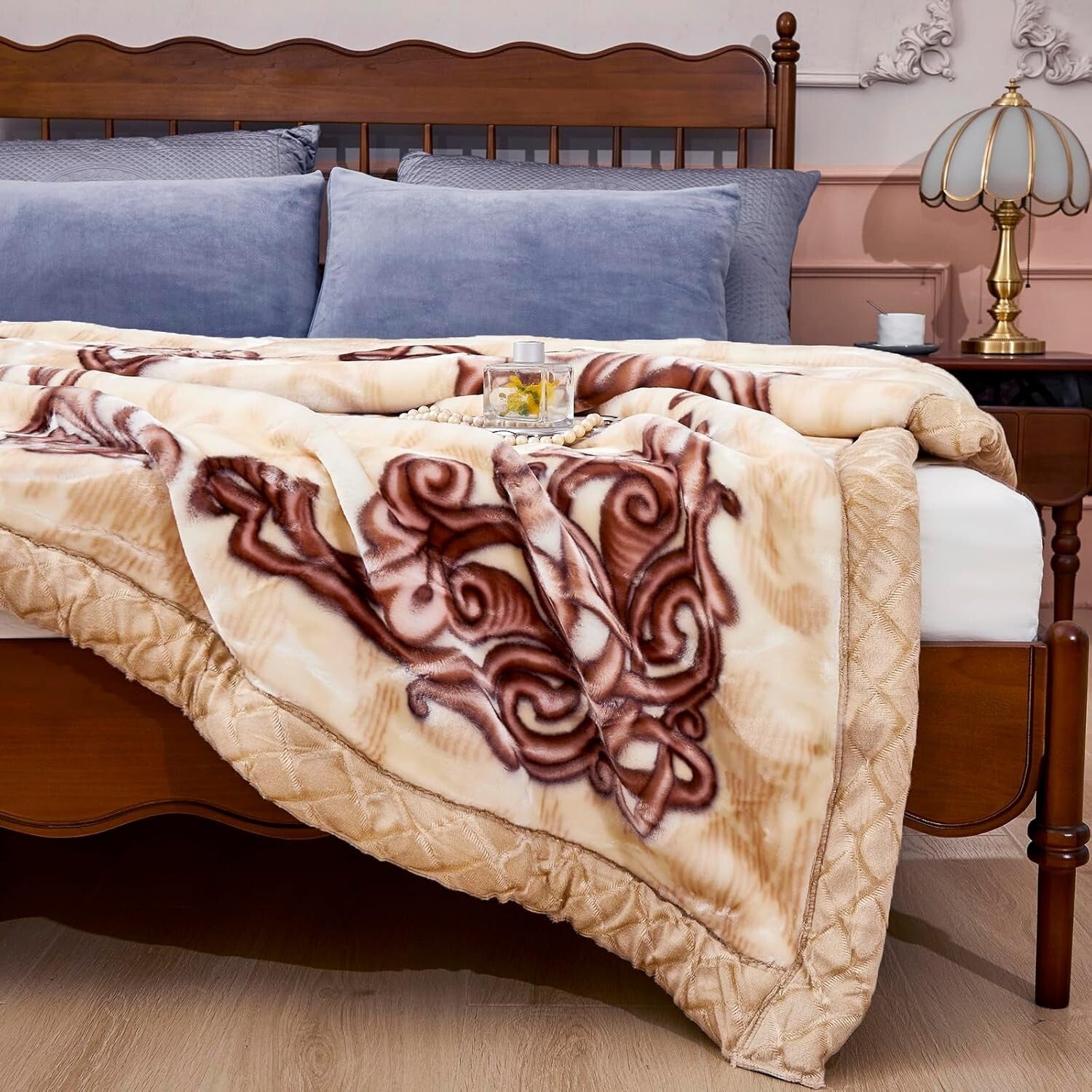 Soft & Warm Korean Mink Blanket 86 x 95 in - Durable & Heavy-Weight Comfort