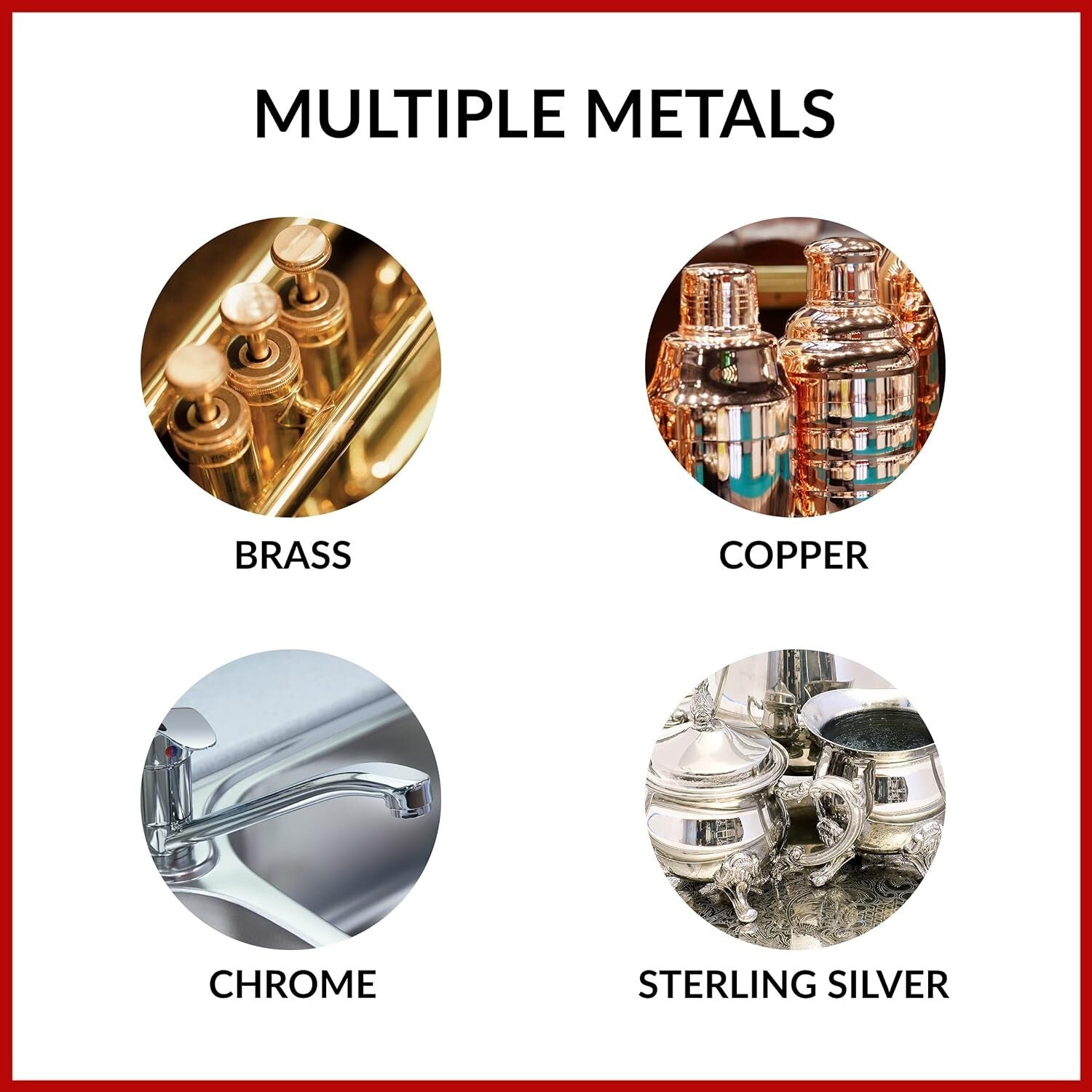 12-Pack of Fast-Acting Brass Cleaner - Long-Lasting Shine for Instruments & Home