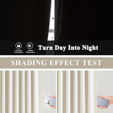 Load image into Gallery viewer, Luxury Pinch Pleat Blackout Drapes, 40x102 in, Rustic Natural Fabric - 2 Panels